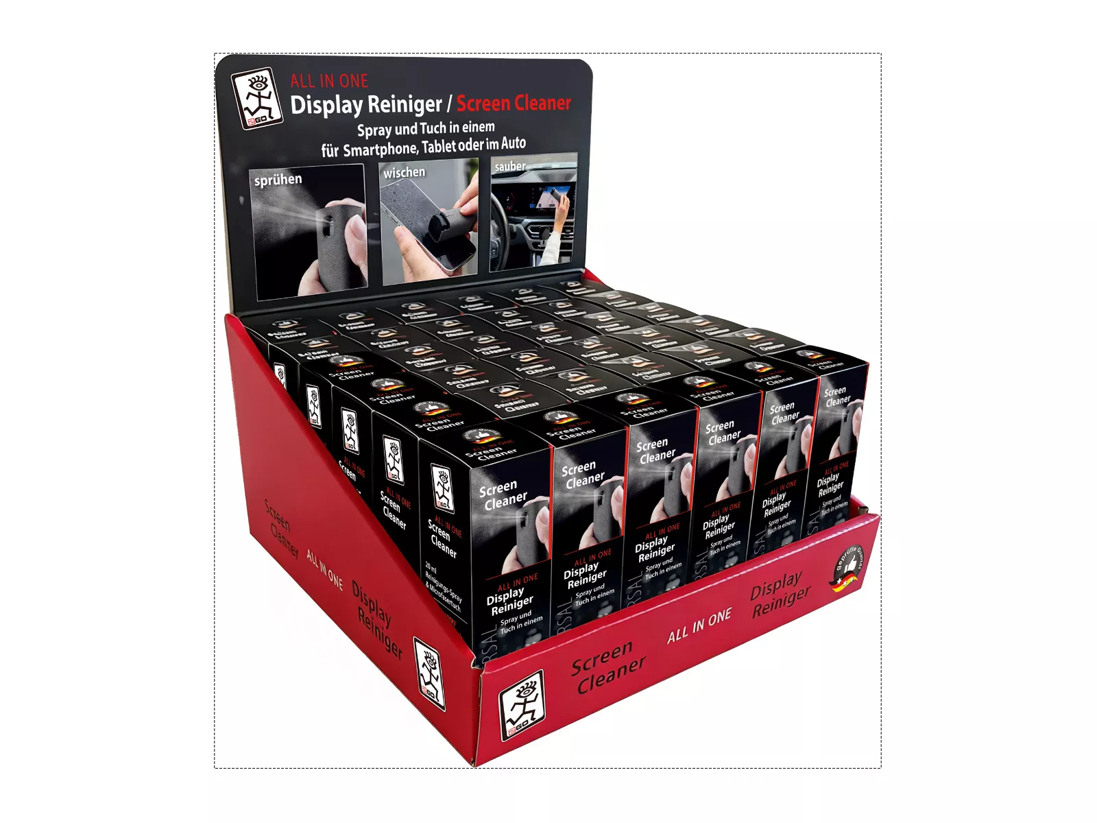 Display Reiniger, Spray+Tuch