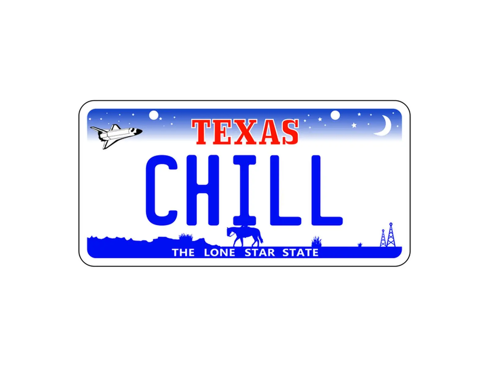 USA Kennzeichen m. Namen 005 CHILL