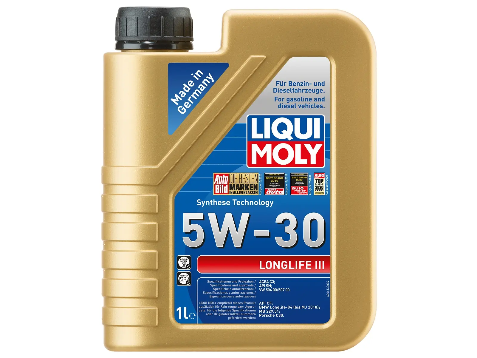 LIQUI MOLY Motorenöl 1 Ltr. Longlife III 5W-30 VE6