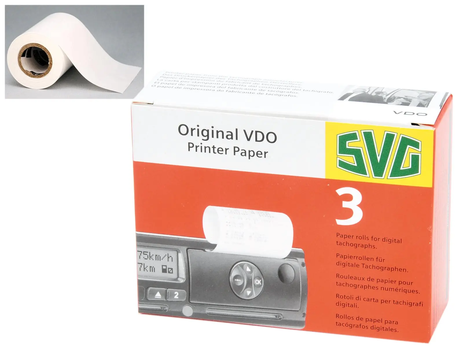 Papierrollen Original  VDO 3erPack